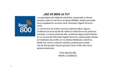 ¿NO VA BIEN LA TV?