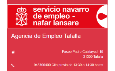 Nueva atención con Cita Previa en Agencia de empleo en Tafalla SNE-NL